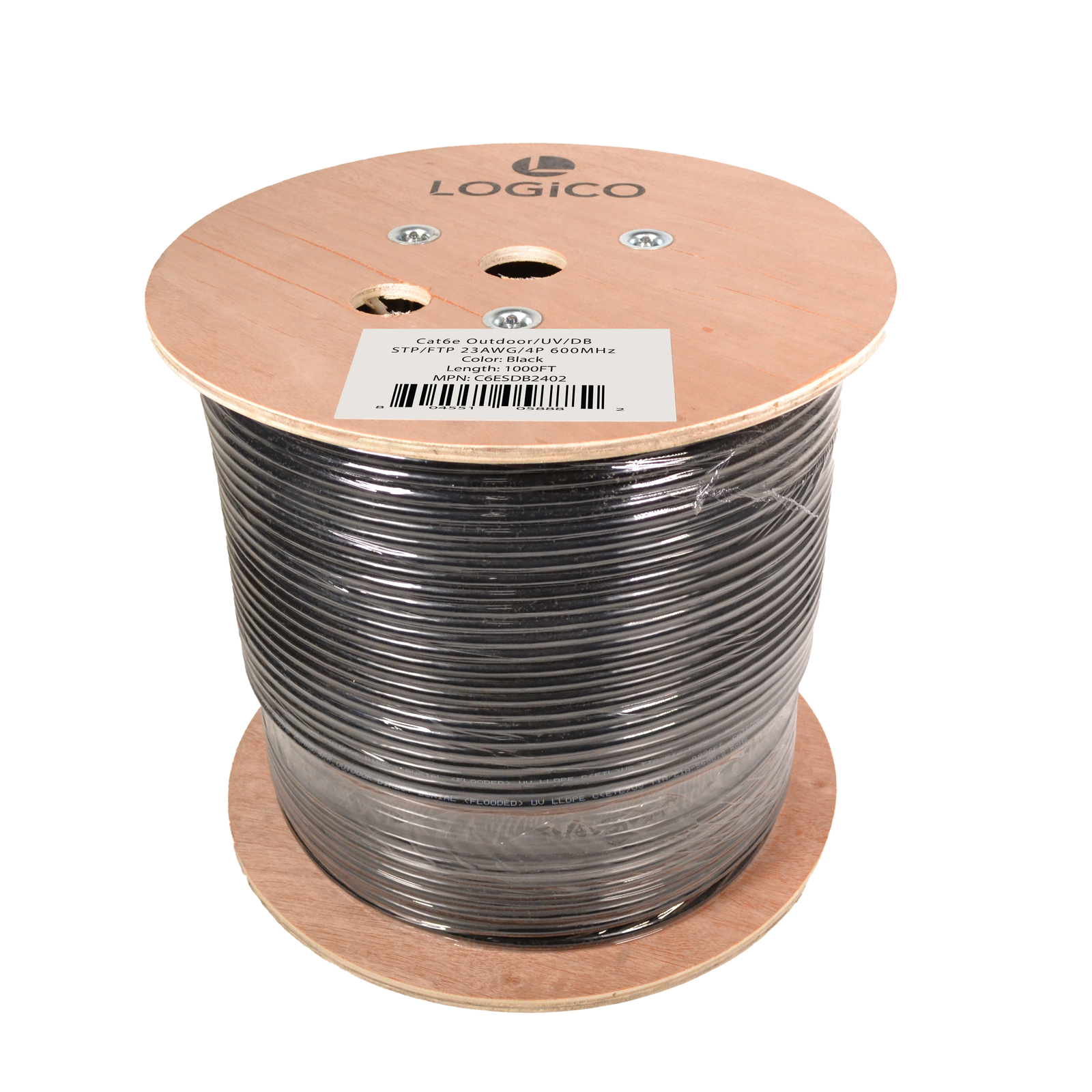 Cat6e Shielded Ethernet Cable 1000FT Outdoor Direct Burial Pure Copper