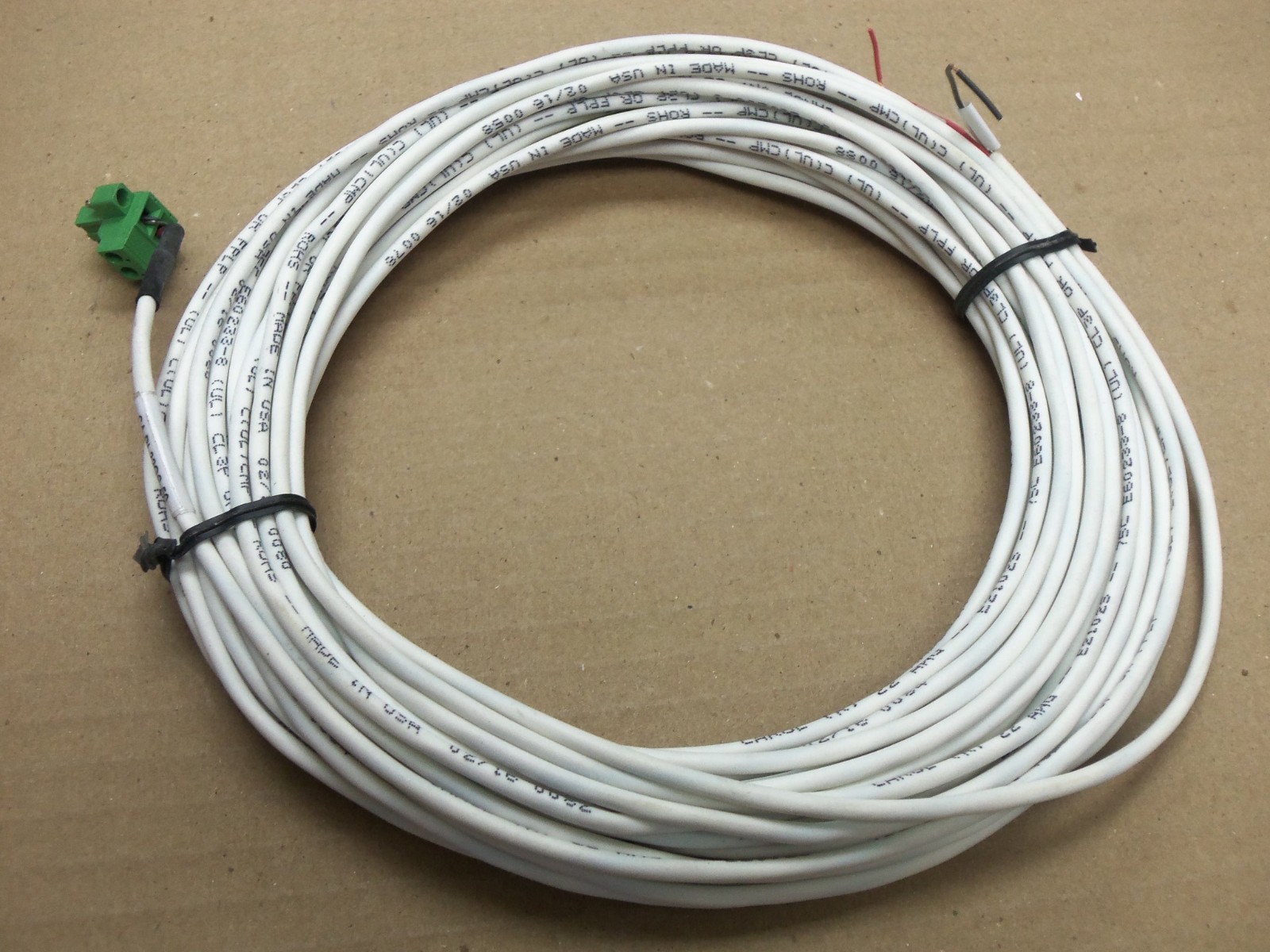 Lot of 45 Carol R 22AWG-E2102s-75C E60233-8 CL3PFPLP 2 Conductor shielded wire