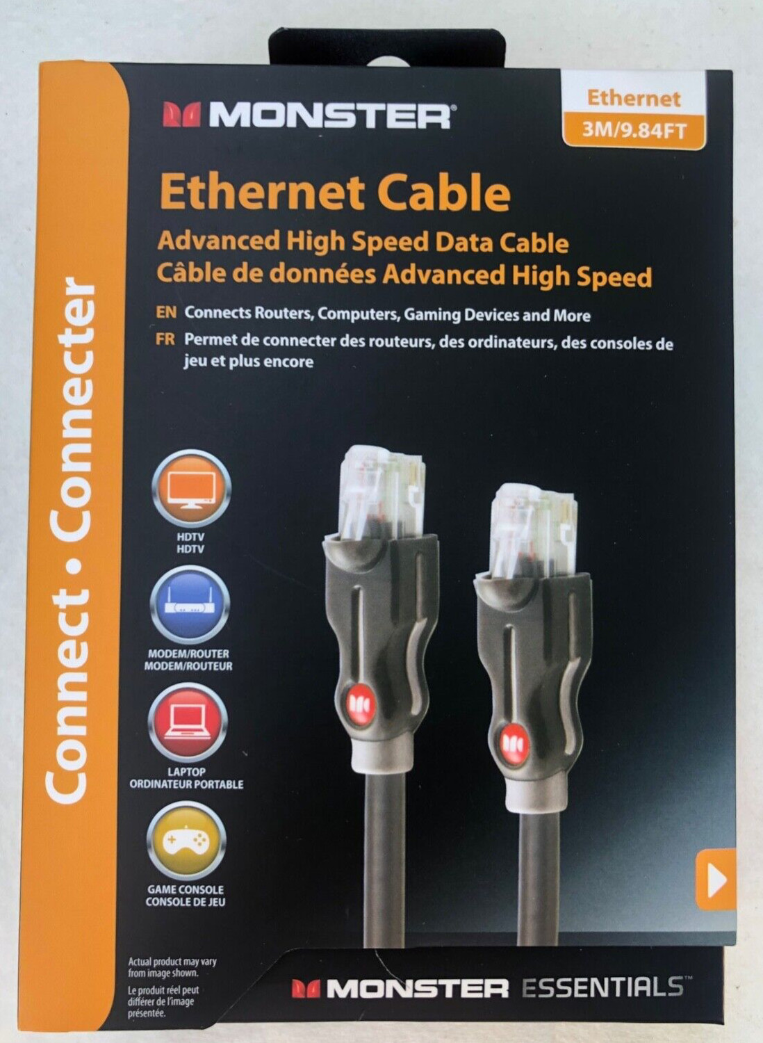 (6) Monster Ethernet Cables – Advanced High Speed Data Cable – 3 Meter/9.84 Feet