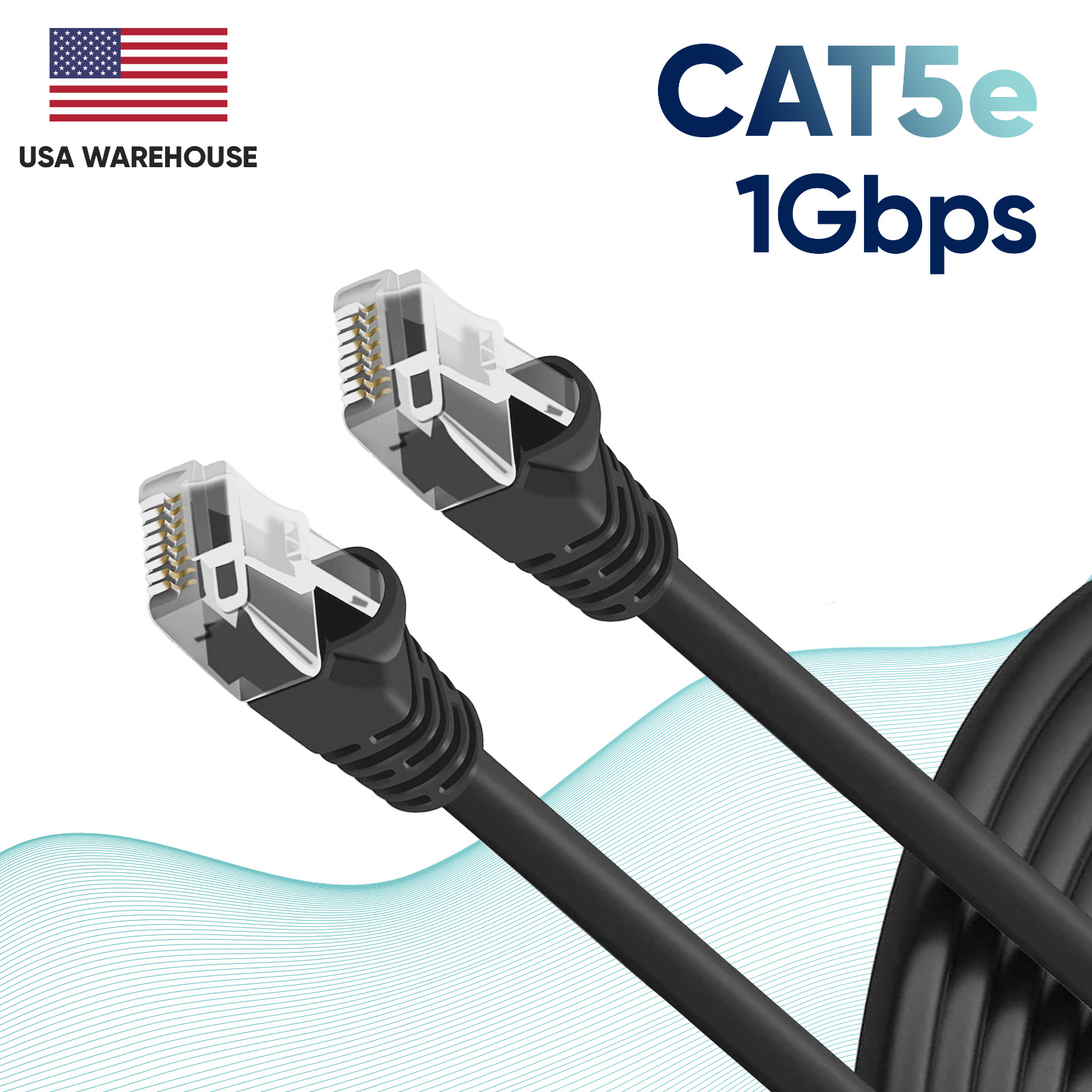 CAT5 Ethernet Internet Cable Network 1.5 3 5 7 10 15 25 30 50 75 100 200 Lot