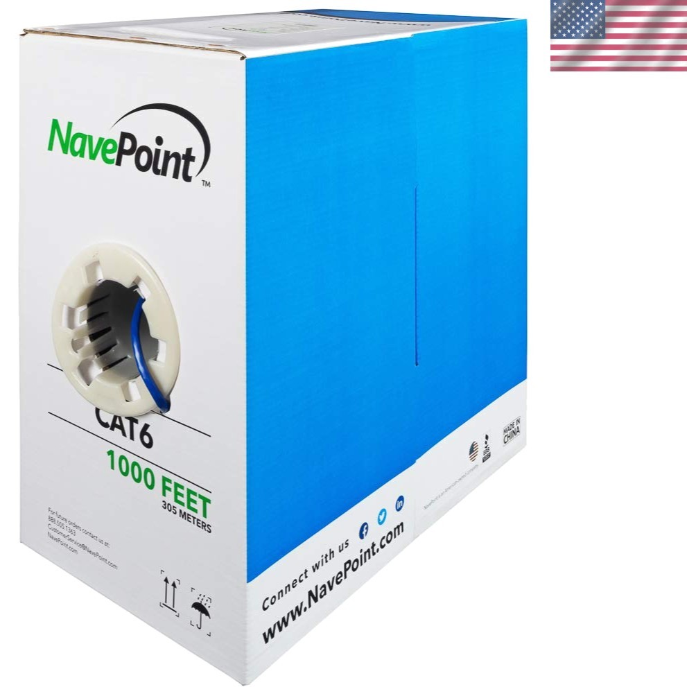 Ultra-Fast Cat6 1000ft Ethernet Cable – 8 Pins, Tangle-Free Indoor Solution