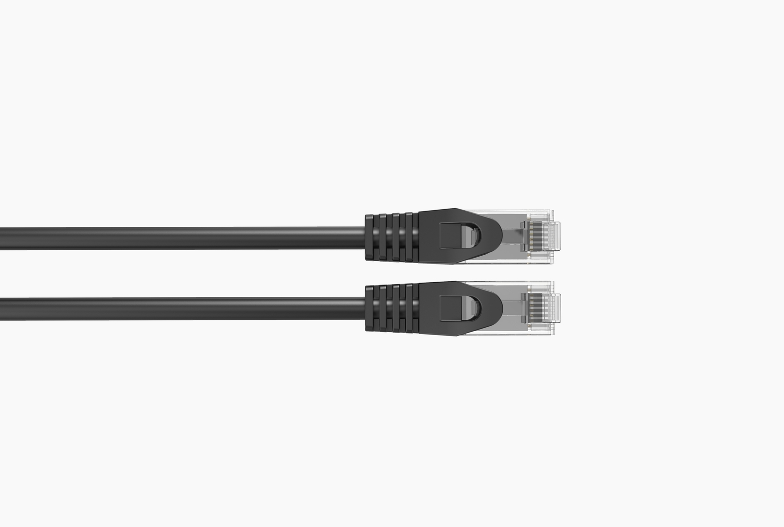 CAT6 Slim Ethernet Patch Cable Black 28AWG 2FT 5 PACK