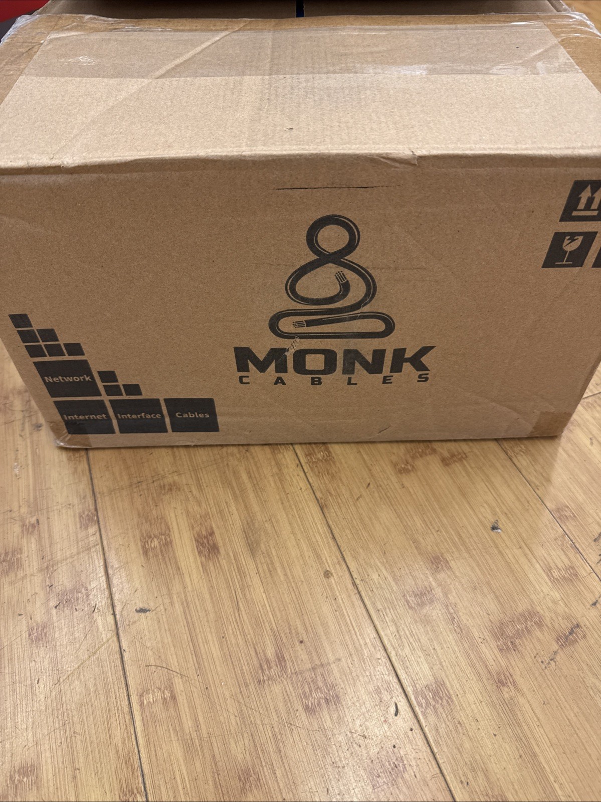 Monk Cables Cat6 Plenum CMP Rated Jacket 1000ft UTP 550MHz 23AWG Ethernet Blue