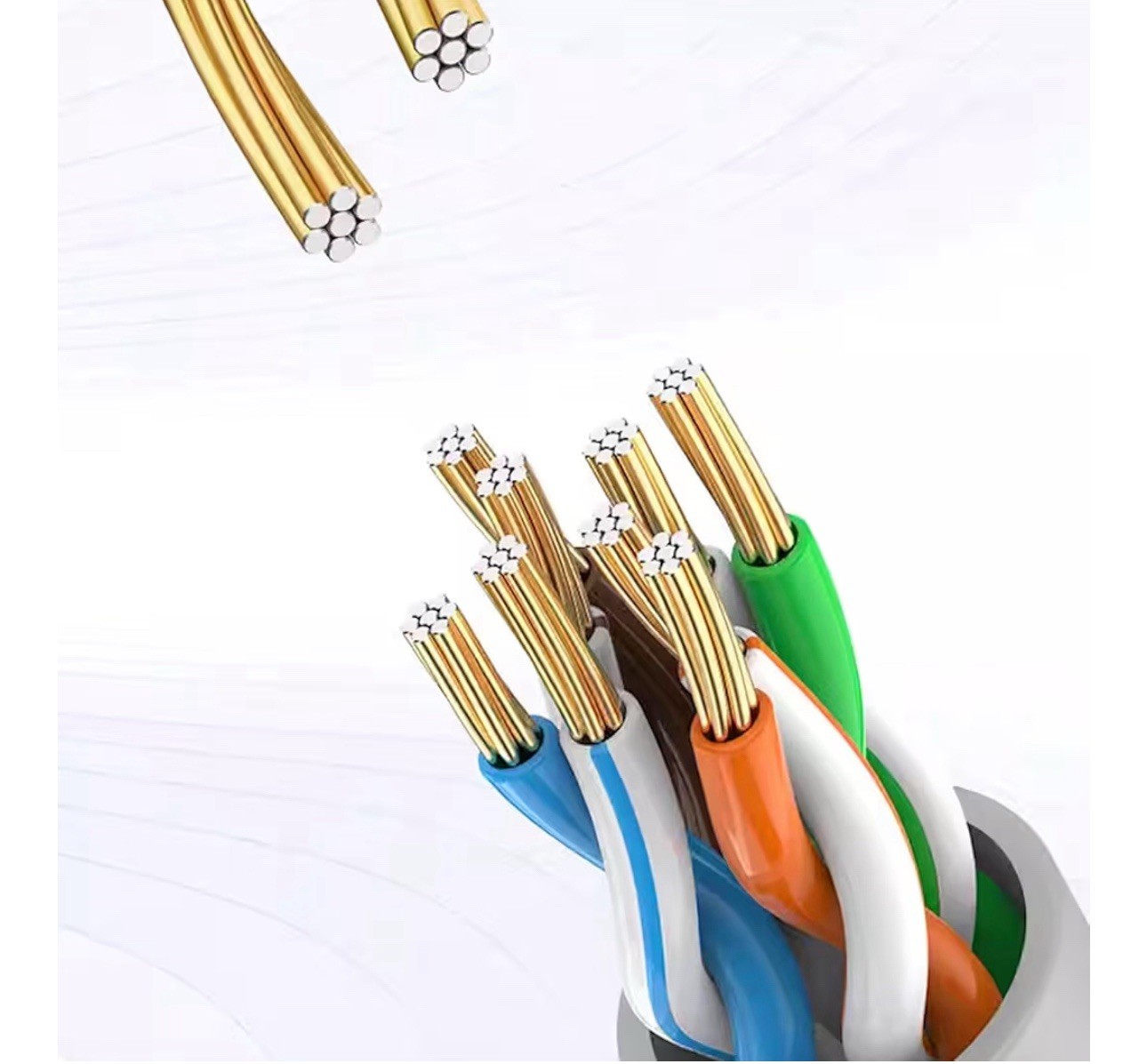 CAT6e Ethernet Cable 100ft (30m), RJ45 LAN Network Patch Cord, 24AWG, Gray