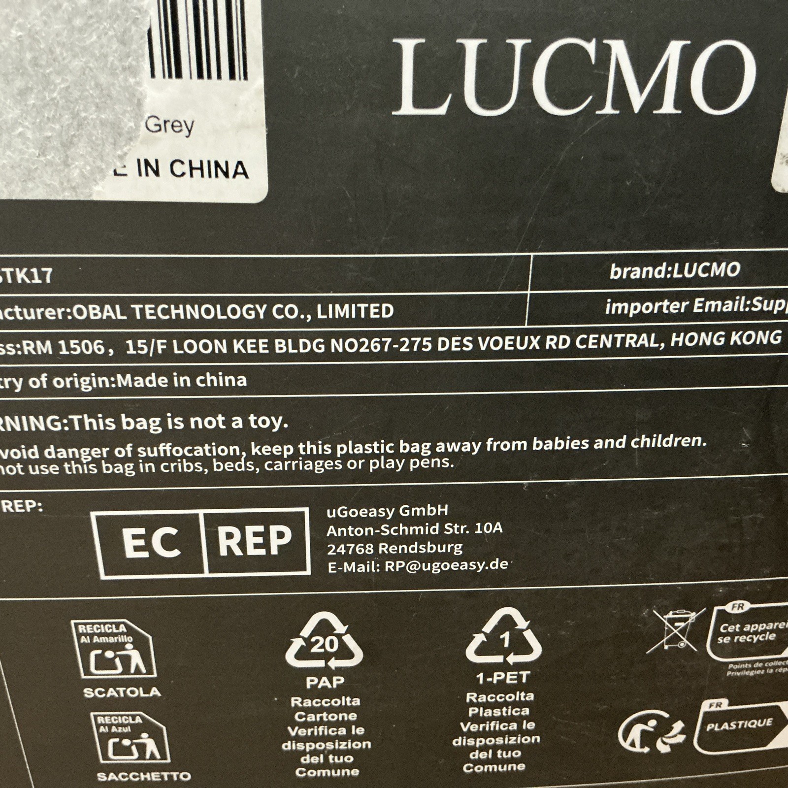 LUCMO 150ft Starlink Cable Gray ST To ST Round Cable MPN STK17 Outdoor Ready