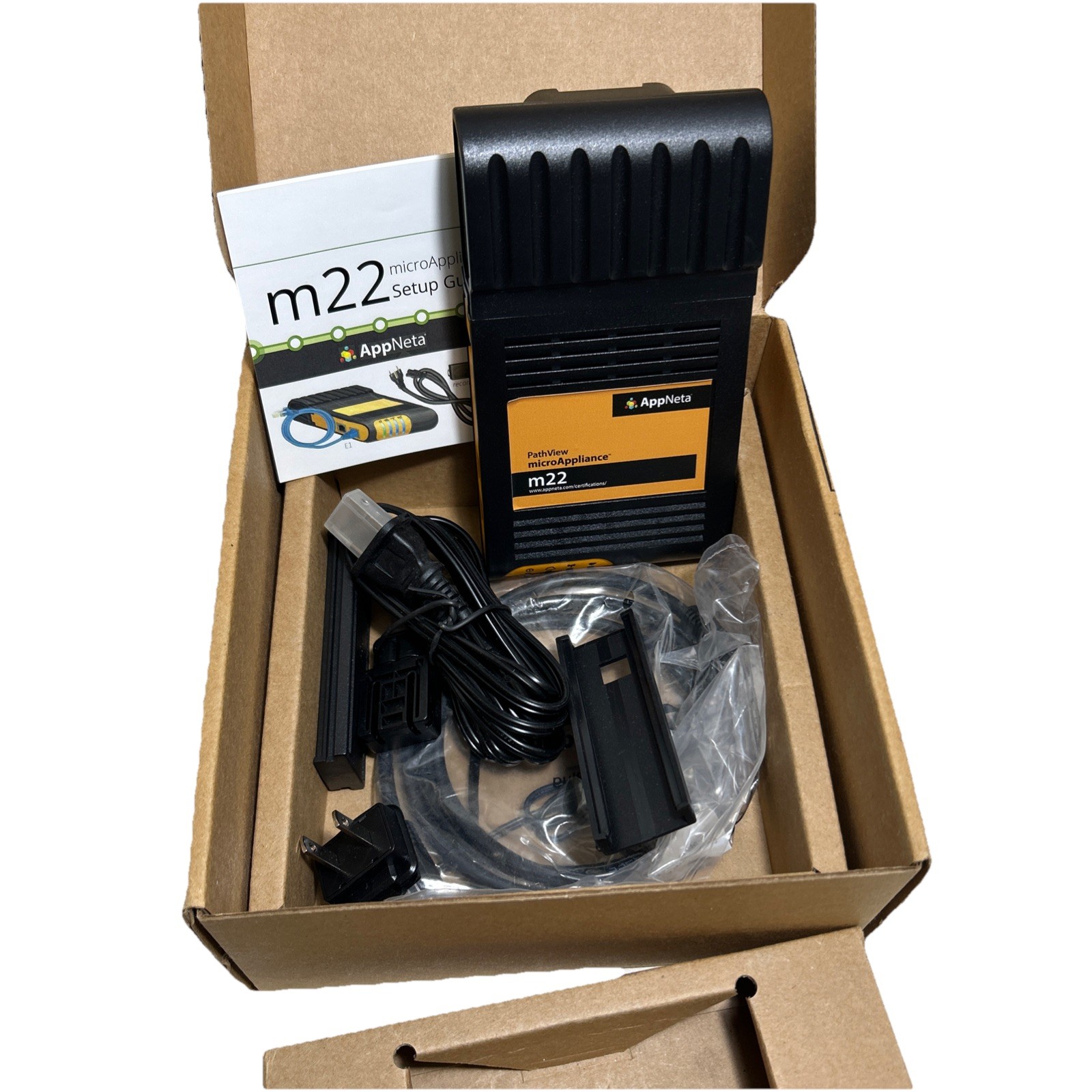 AppNeta M22 PathView MicroAppliance Network Monitoring Unit w/ Box & Kit