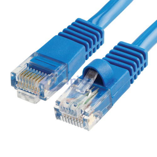 3 Feet CAT5e Cable Ethernet Lan Network RJ45 Patch Cord Internet Blue – LOT of 4