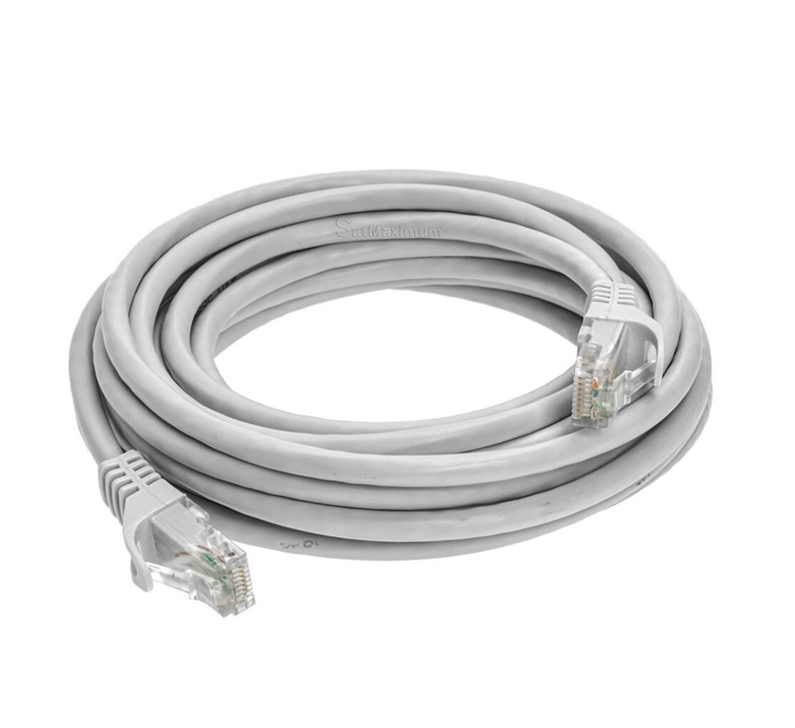 CAT6 Ethernet Network Patch Cable LAN Internet RJ-45 Cord Gray 1.5FT – 20FT LOT