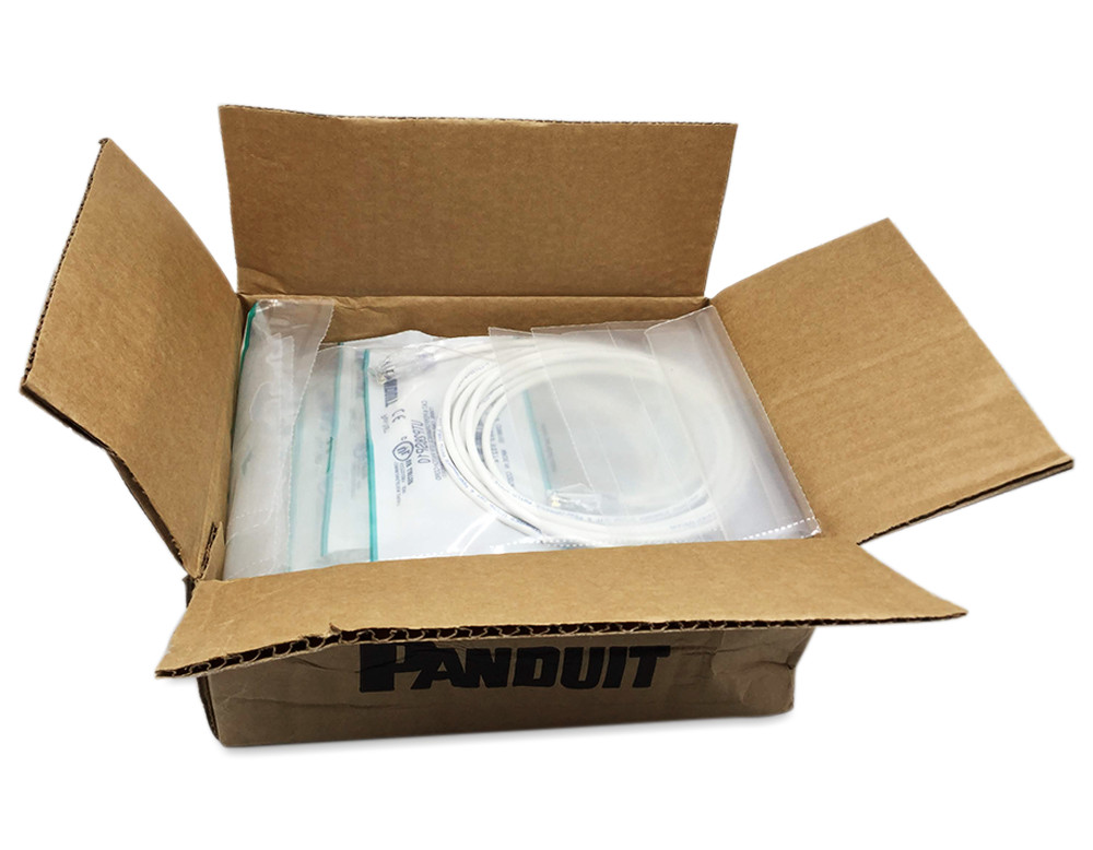New 10 Pack Slim Panduit Cat6 10ft Network Patch Cable / Cord RJ45 UTP LAN White