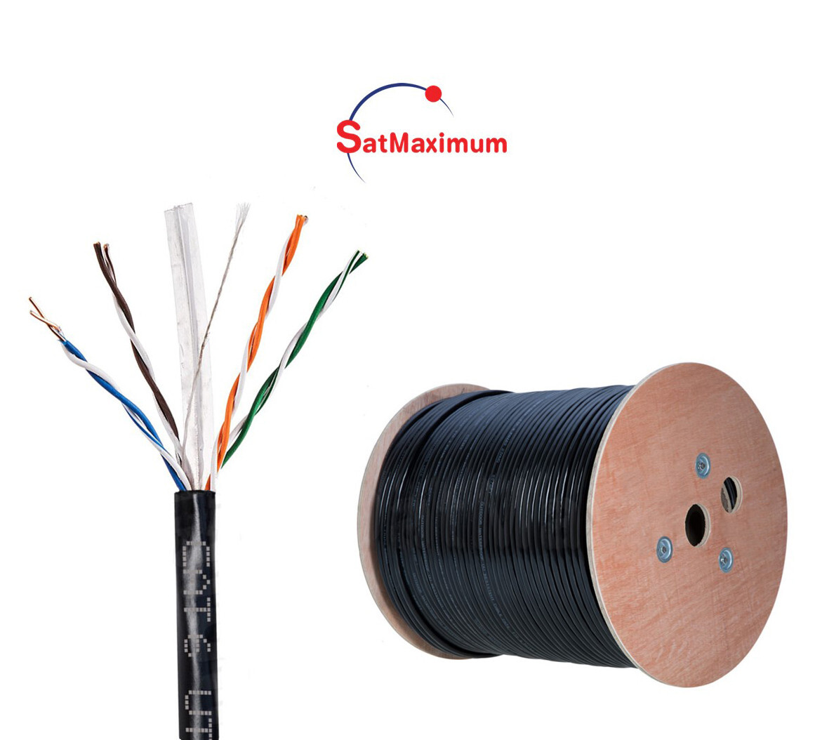CAT6 1000FT UTP OUTDOOR Ethernet Network Cable 23AWG PE Solid Direct Burial Wire