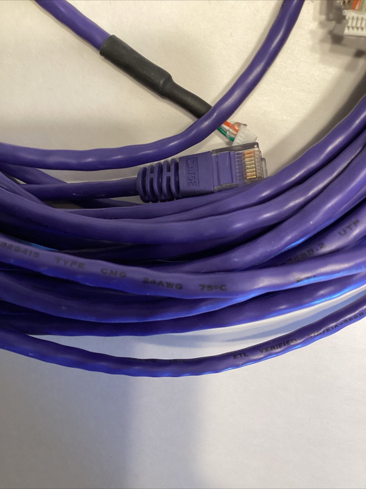 LOT 26 Monoprice 2 FT 24AWG Cat5e 350MHz UTP Ethernet Network Cable Purple 568B