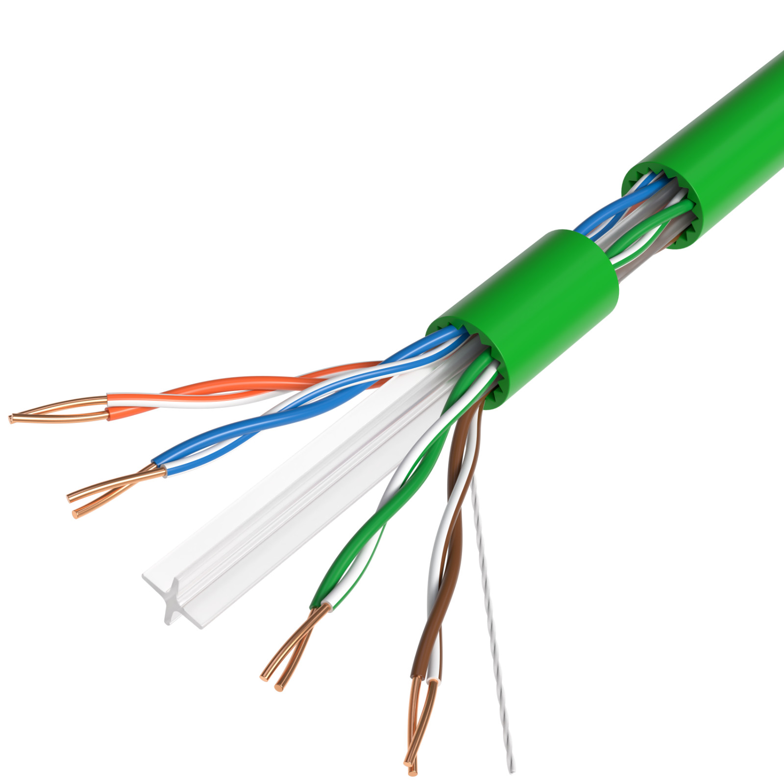1000ft CAT6A Ethernet Cable Solid Bare Copper 23AWG 10G High-Speed Network Wire