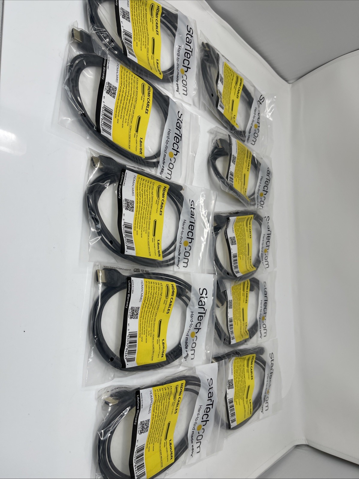 10 StarTech 6ft Slim High Speed HDMI Cable with Ethernet – HDMI to HDMI Mini(r34