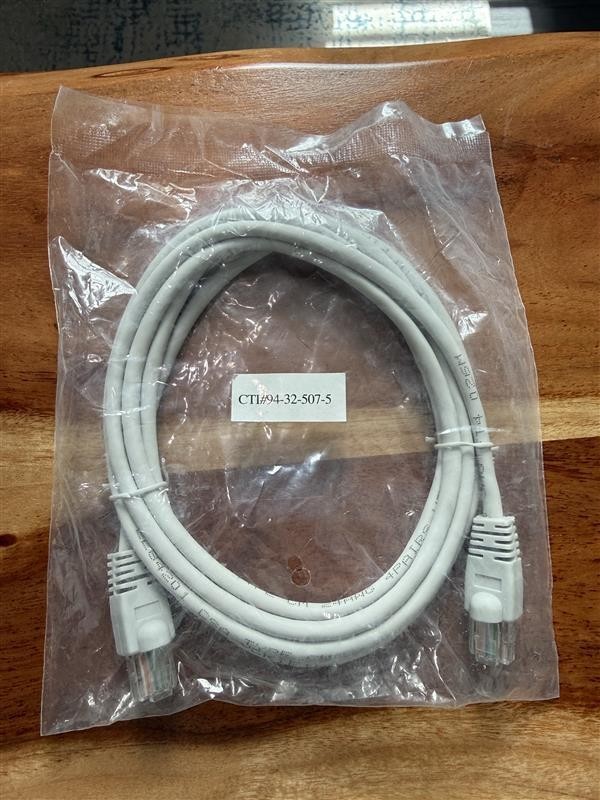 Cat5e Ethernet Network Cable RJ45 Male to Male White Patch Cord New Sealed
