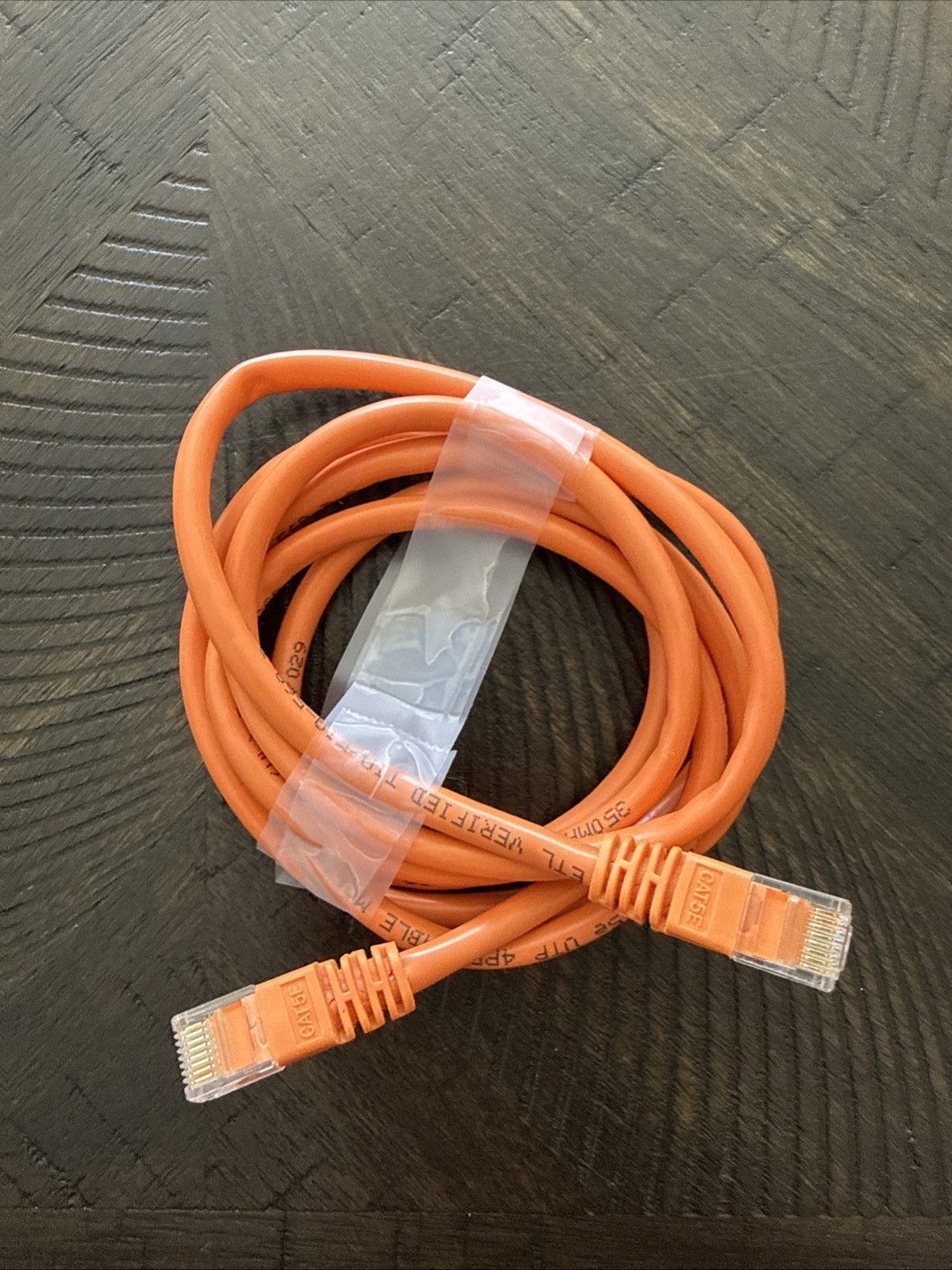 Etl Verified Tia/Eia 568b Cat5e Cable 5ft Long Orange Color