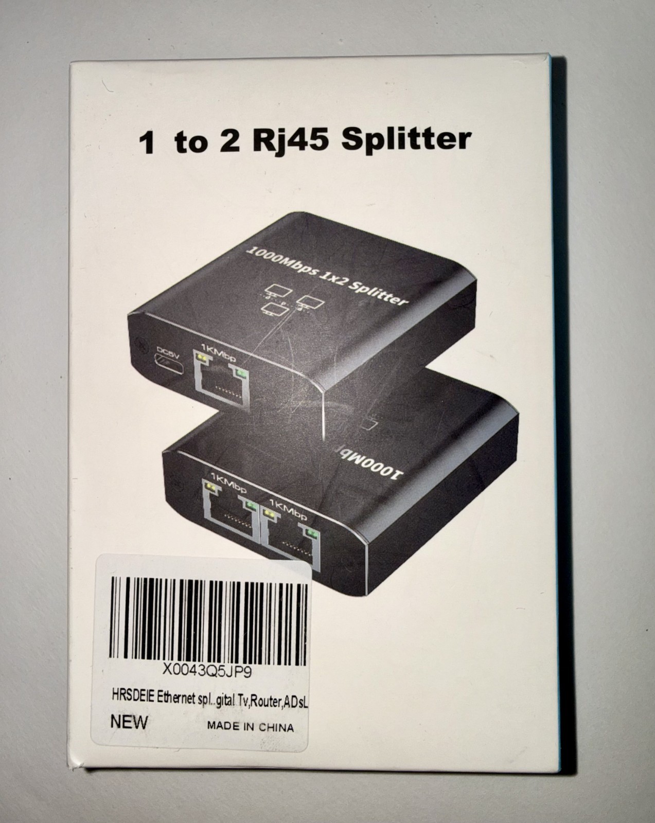RJ45 Gigabit Ethernet Splitter 1000Mbps LAN Network Internet 1 to 2 Adapter lot