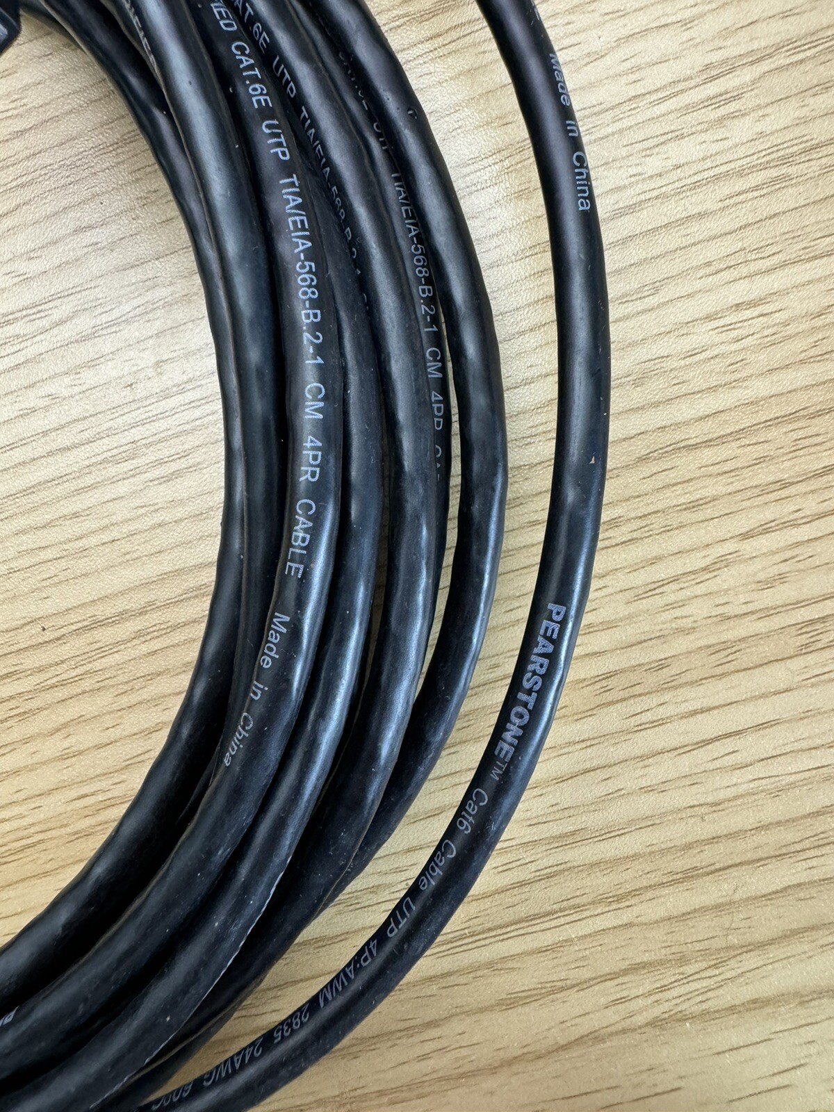 10’ Ethernet Cable UTP TIA/EIA-568-B.2-1 CM 4PR CABLE