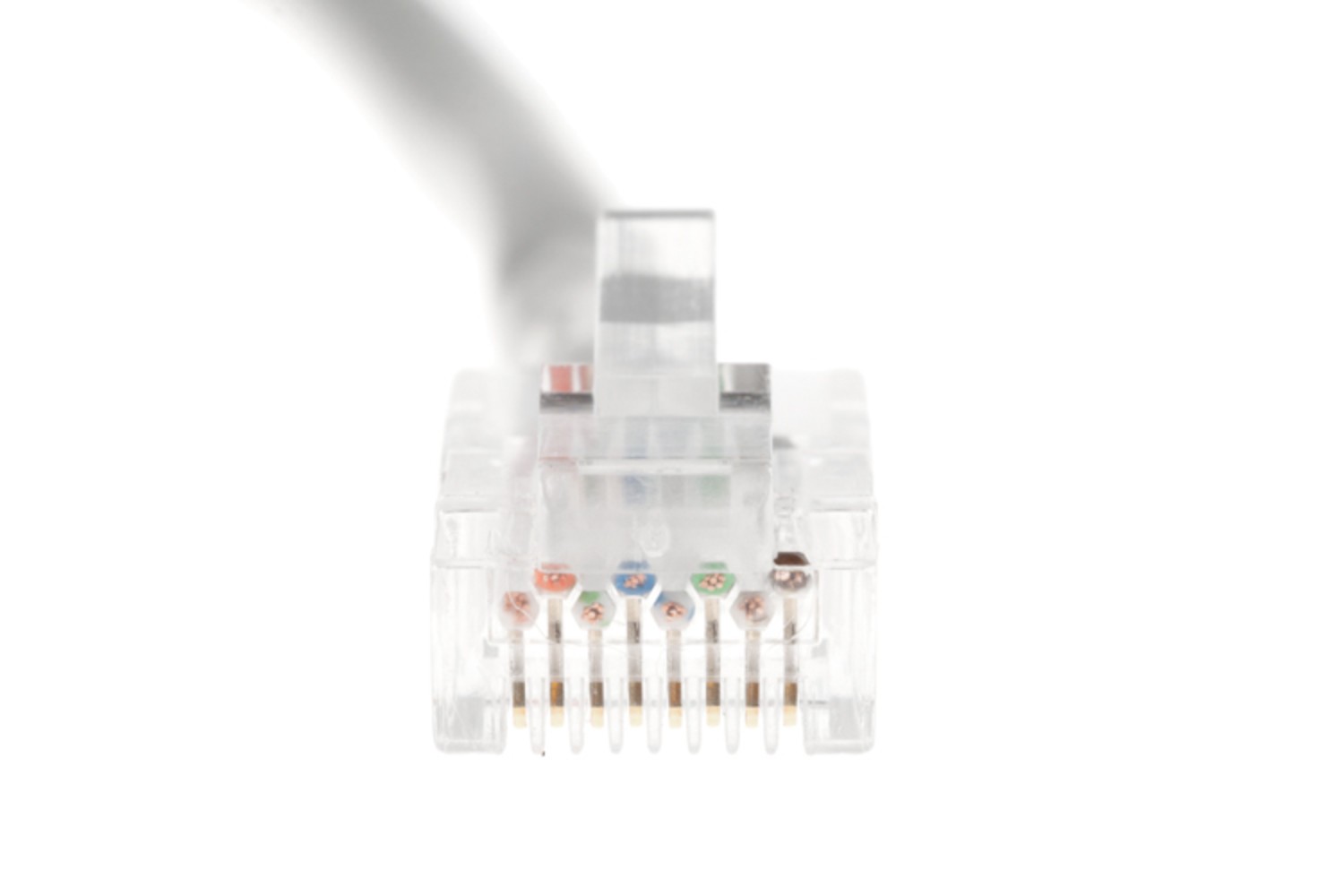 CAT6 Ethernet Patch Cable, Non-Booted, 1 Foot, Gray – Lifetime Warranty
