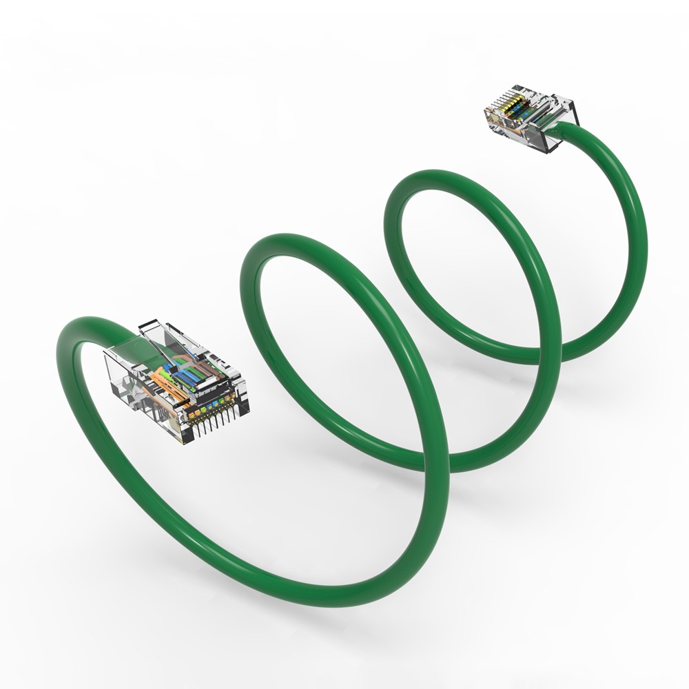 10 Pack of 0.5Ft CAT6 UTP Ethernet Network Non Booted Cable Green