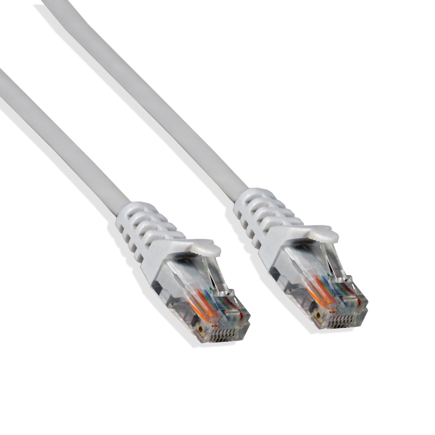 15ft Cat5e Cable Ethernet Lan Network White RJ45 Patch Cord Internet (50 Pack)