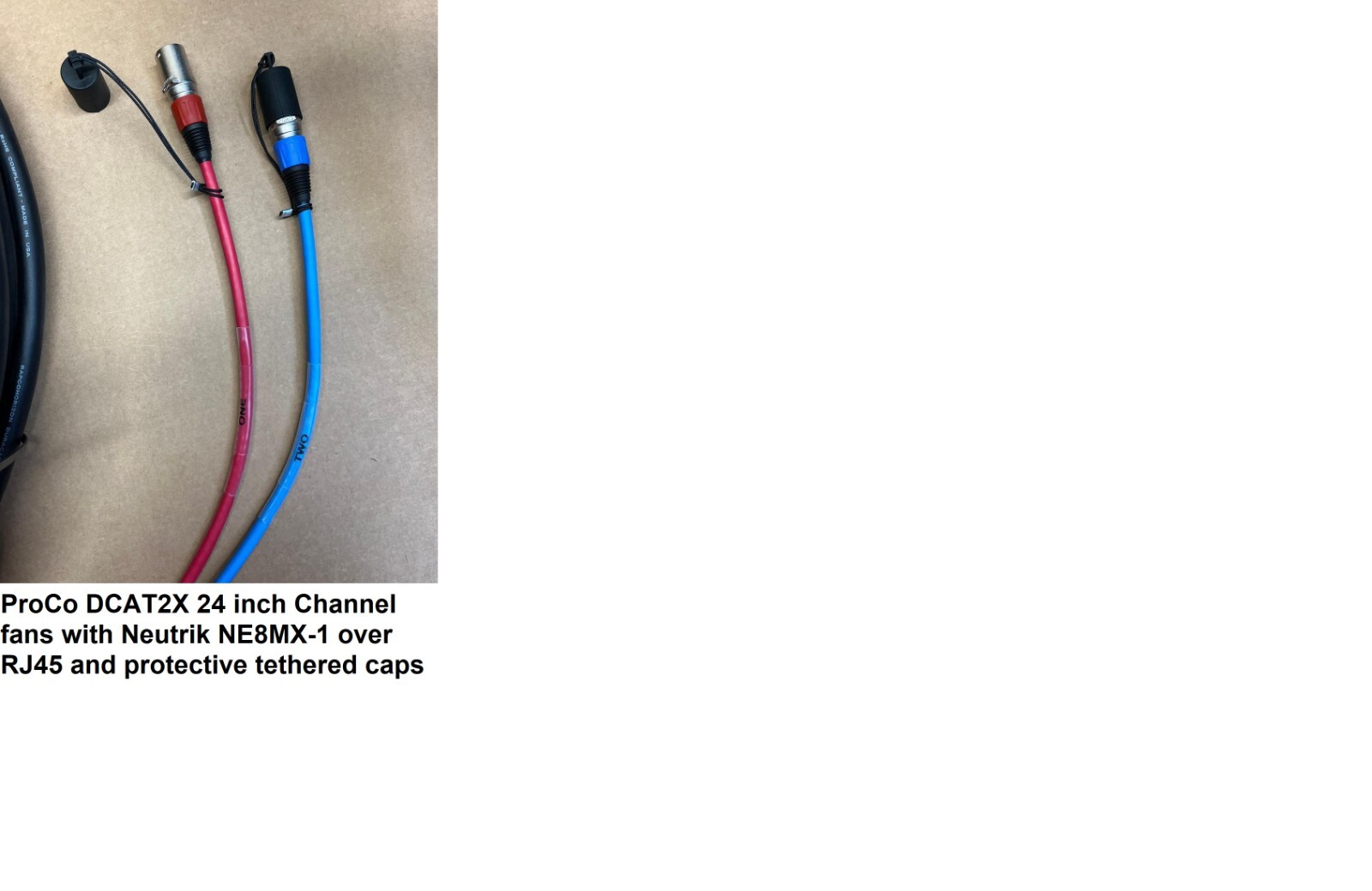 ProCo 250 ft DCAT 2-CH cat6 UTP Dual Channel Digital Snake DCAT2X-250NN US-MADE
