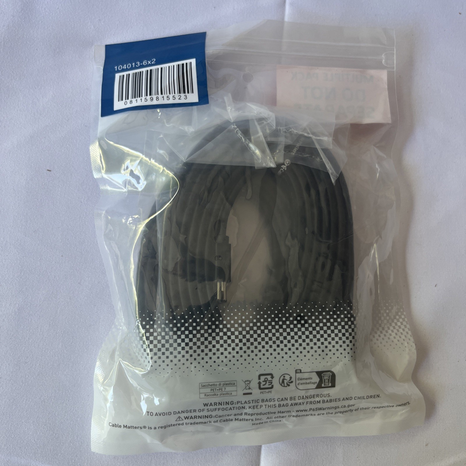 Cable Matters 2-Pack 6 Gbps Shielded eSATA Cable 6 Feet new 104013-6×2 china