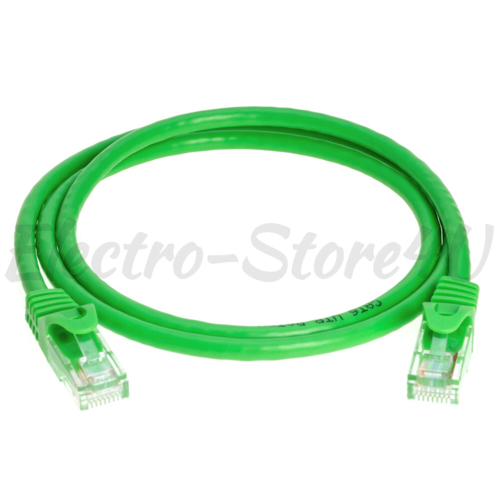 Cat6 Ethernet Patch Green Cable 3 5 10 20 50 100 200 LAN Router Network PS3 Lot