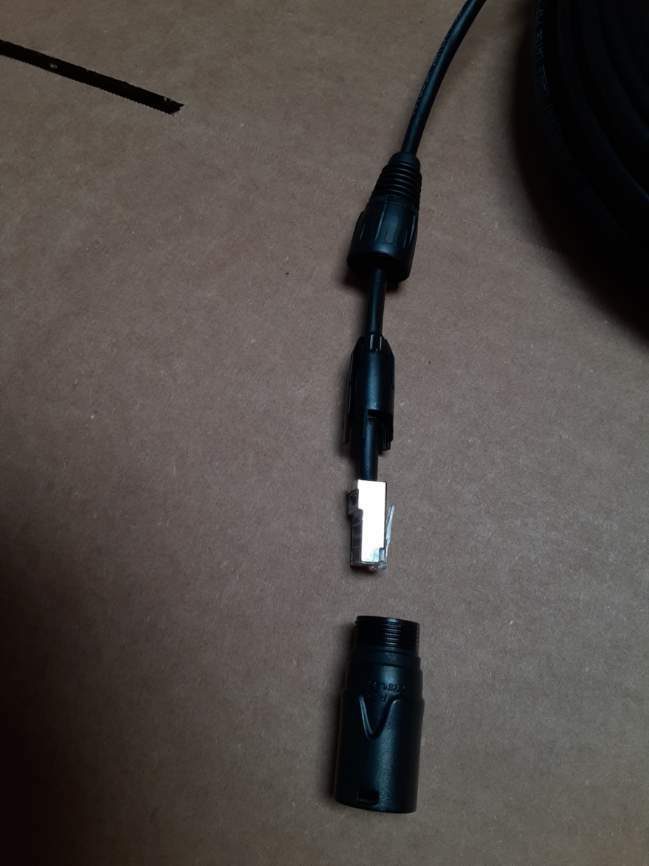 250ft PRO CAT5e Tactical Shielded w/Neutrik Ethercon RJ45 Digital Cable on reel