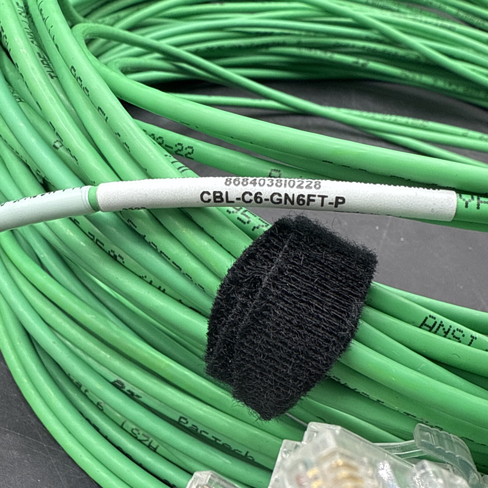 Supermicro 10G RJ45 CAT6 4m Green Cable (CBL-C6-GN6FT) Lot Of 21
