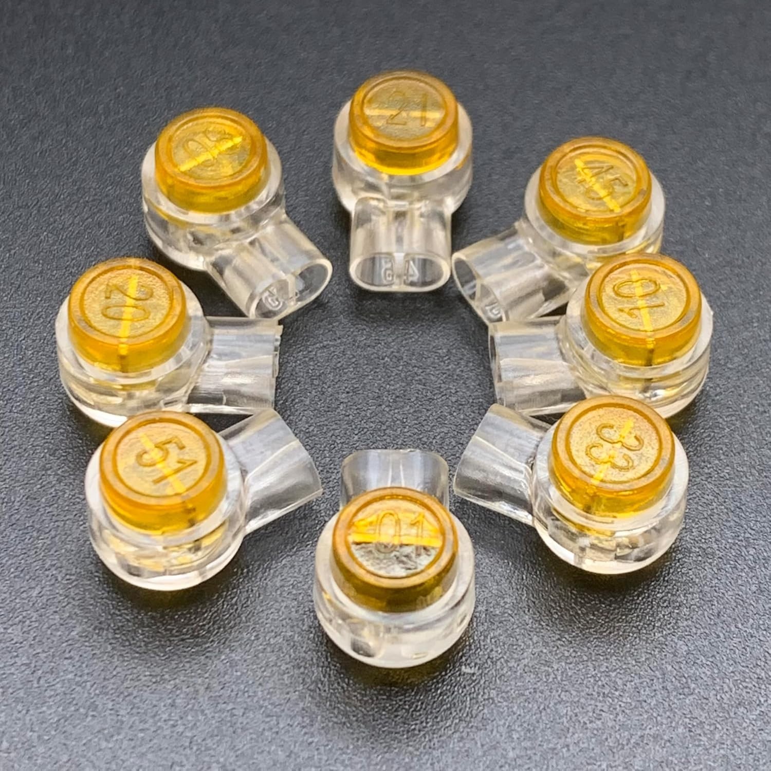 50 PCS Copper Butt Splice Connectors – Gel-Filled & Waterproof for Low Voltage
