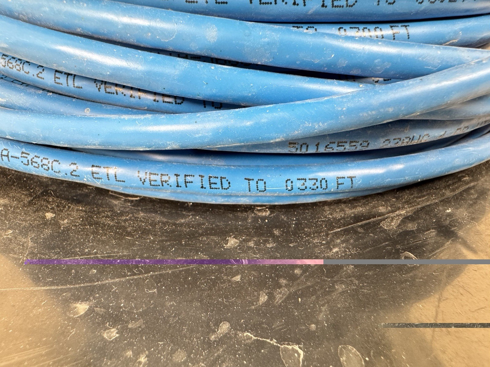 500+ Feet Total Of Cat6e Cable ANSI/TIA-568C.2 23 Awg 600MHz Network ETL UTP