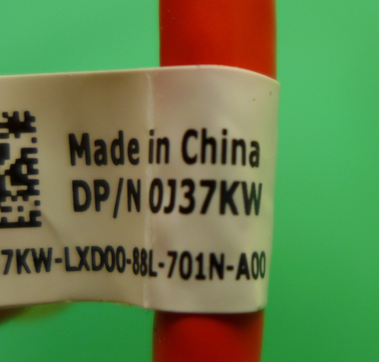 GENUINE Dell CAT6 RJ45 4M Red Ethernet Cable J37KW