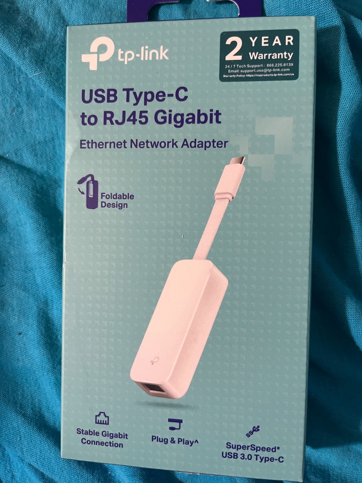 NEW tp-link Ethernet Network Adapter USB 3.0 Type-C to RJ45 Gigabit Connection