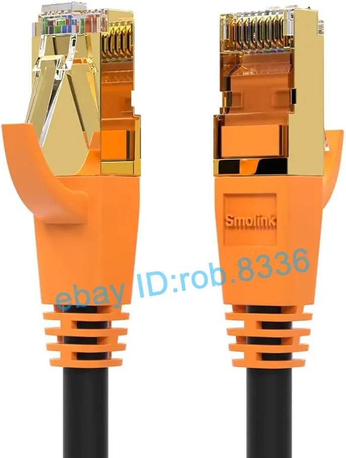 Cat 8 Ethernet Cable 1.5FT Short Shielded RJ45 40Gbps LAN Patch Cord Heavy Duty