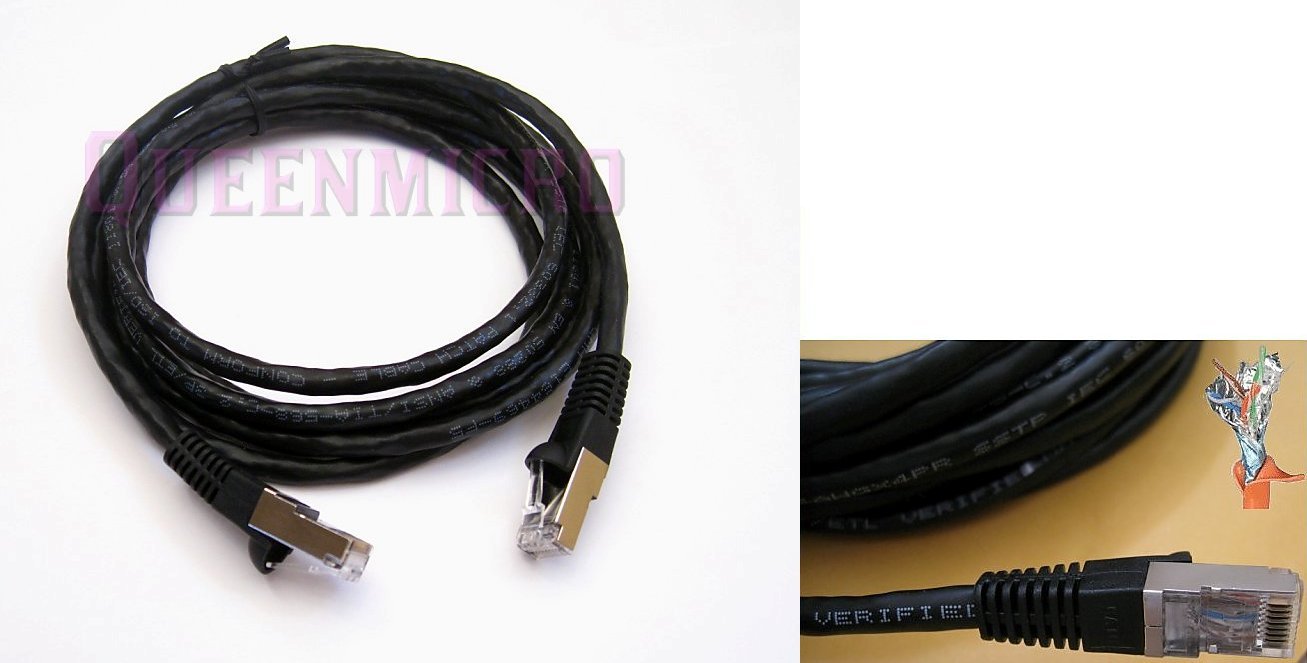 CAT6 SSTP Shielded Gigabit RJ45 Ethernet Cable 1Ft 2Ft 3Ft 5F 7 10Ft 15Ft 20 25