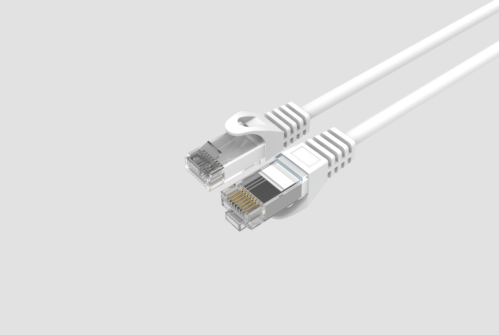 CAT6 Slim Ethernet Patch Cable White 2FT 50 PACK