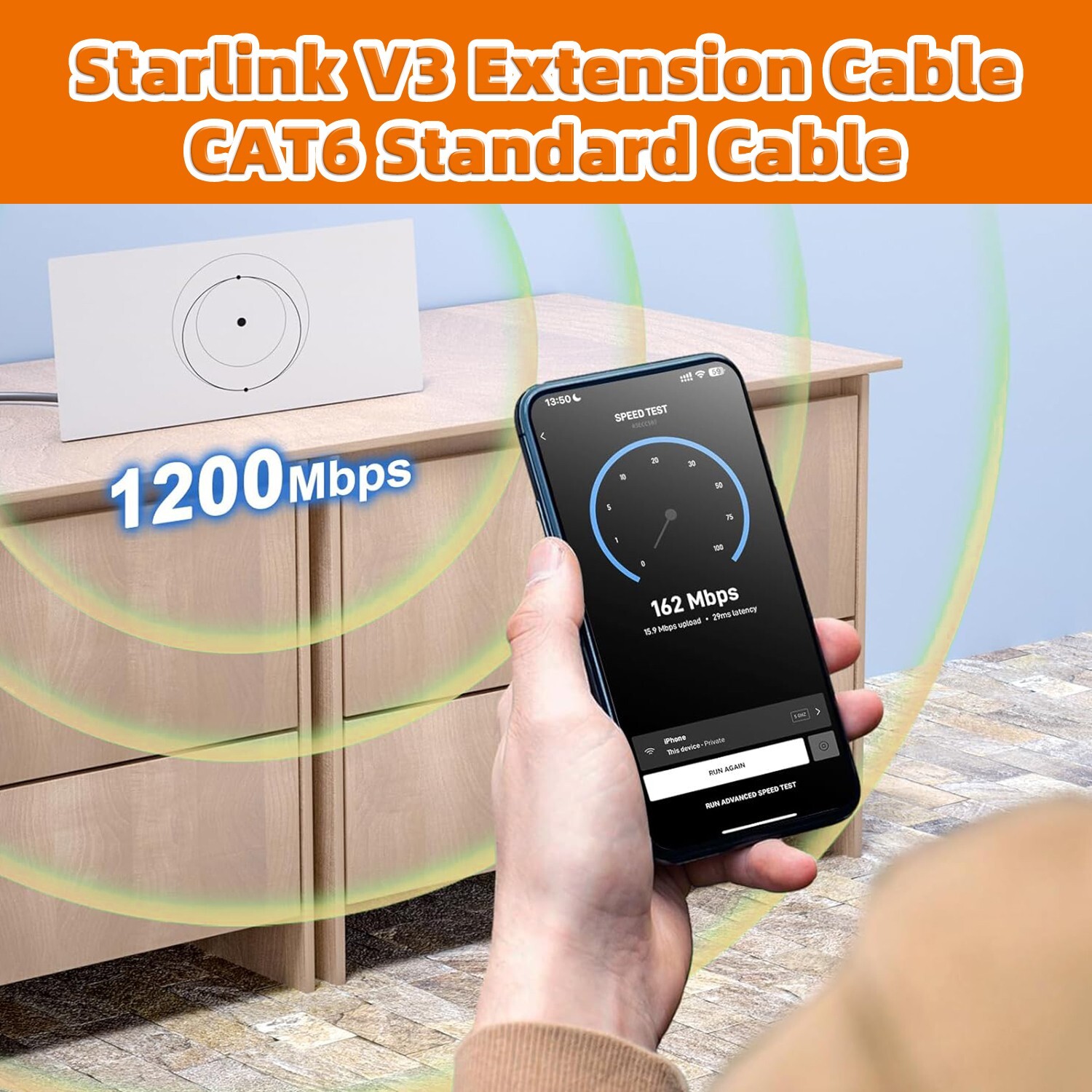 9M 30M 46M Standard Starlink Gen 3 Cable Extension Starlink Ethernet Cable
