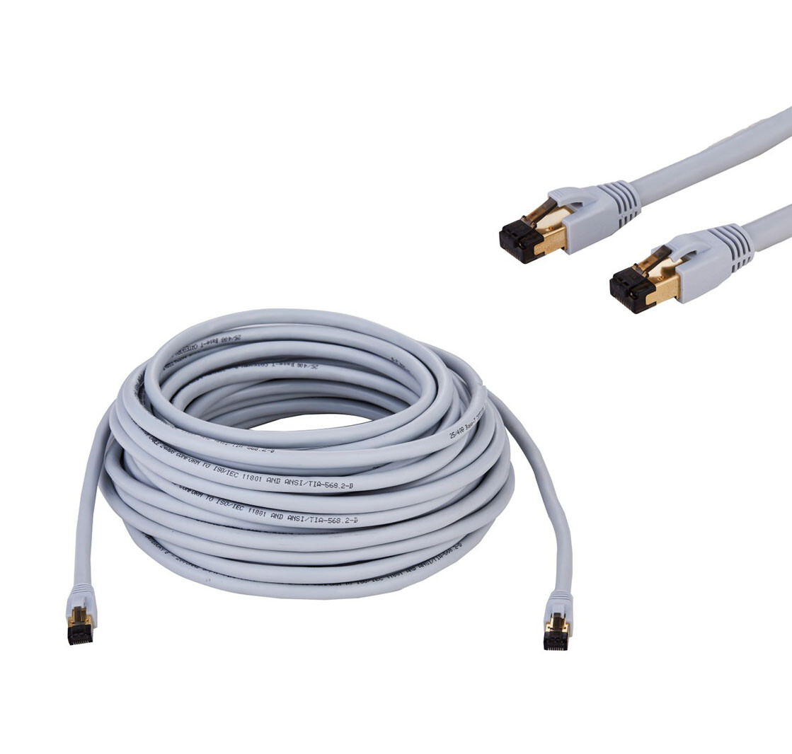 CAT8 Ethernet Cable Super Speed 40Gbps 2GHz LAN Wire Gray 0.5FT- 75FT Multi LOT