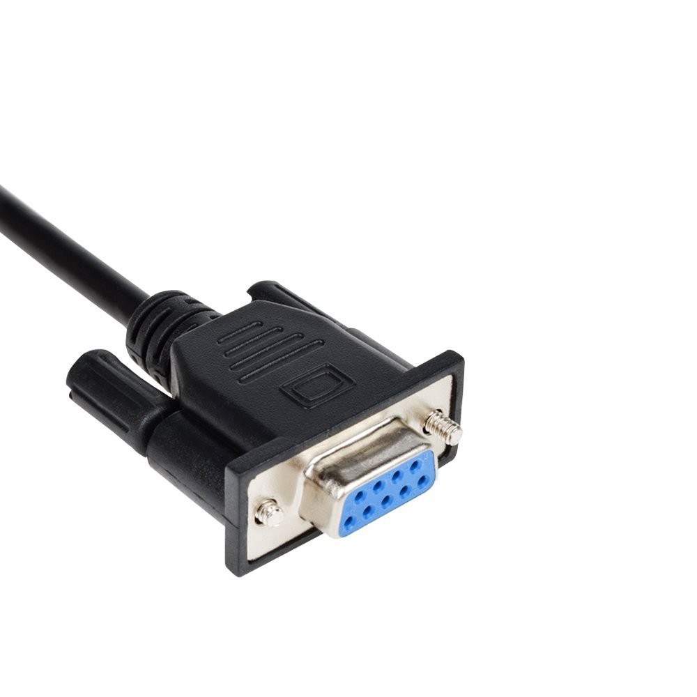 LFHUKEJI RJ45 to RS232, DB9 9-Pin Serial Port Female 4.9FT, Black