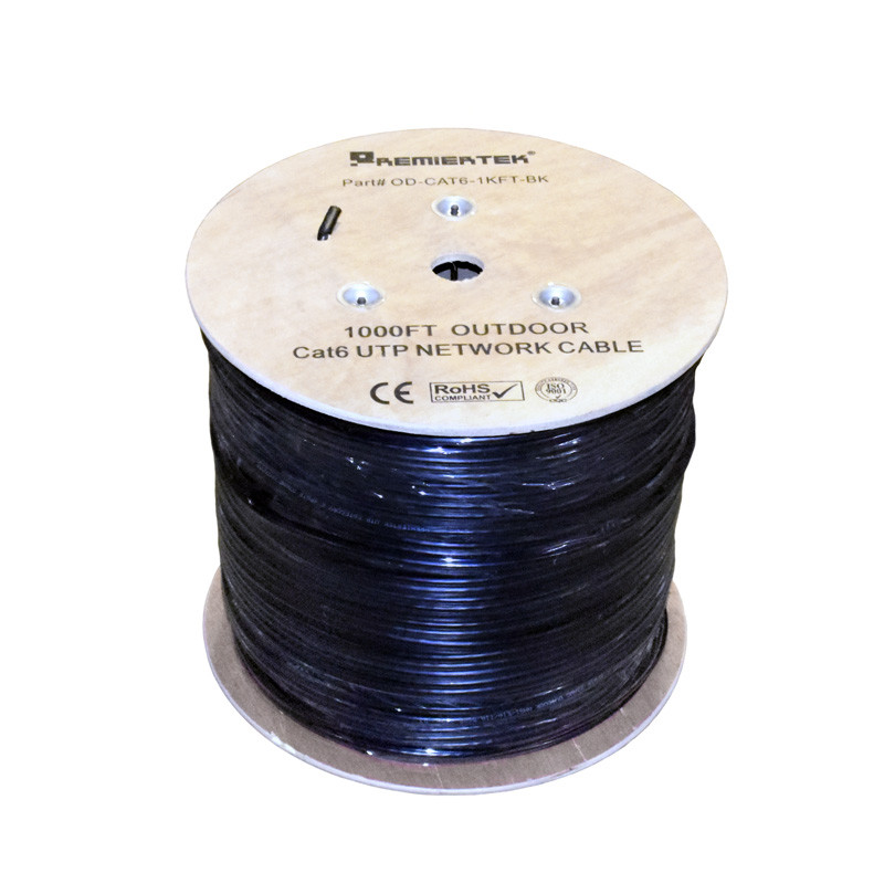 1000ft Outdoor CAT6 UTP UV/CMX 23AWG Waterproof Direct Burial Network LAN Cable