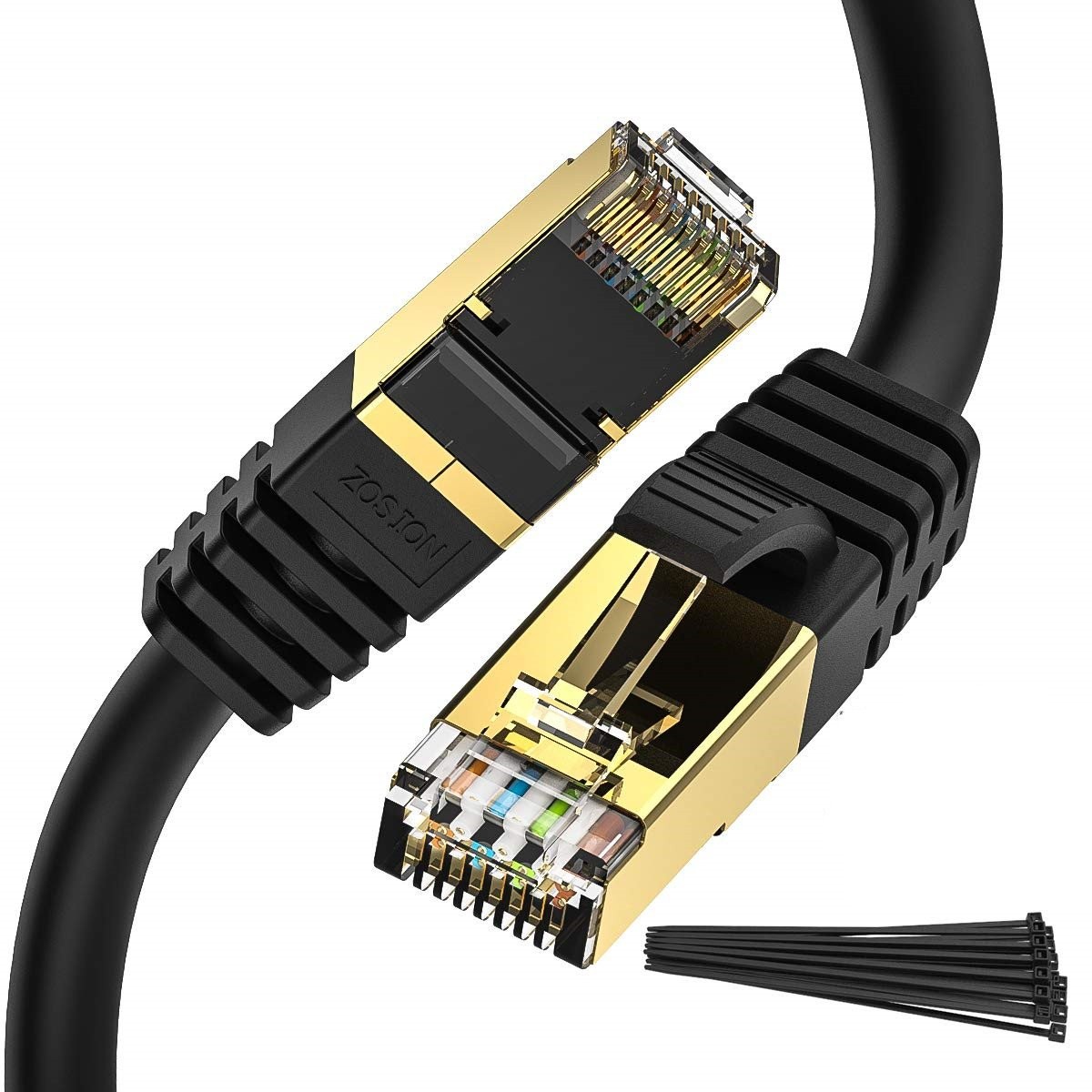 Cat 8 Ethernet RJ45 40Gbps LAN Cable Super Speed Patch Network Gold Plated Lot