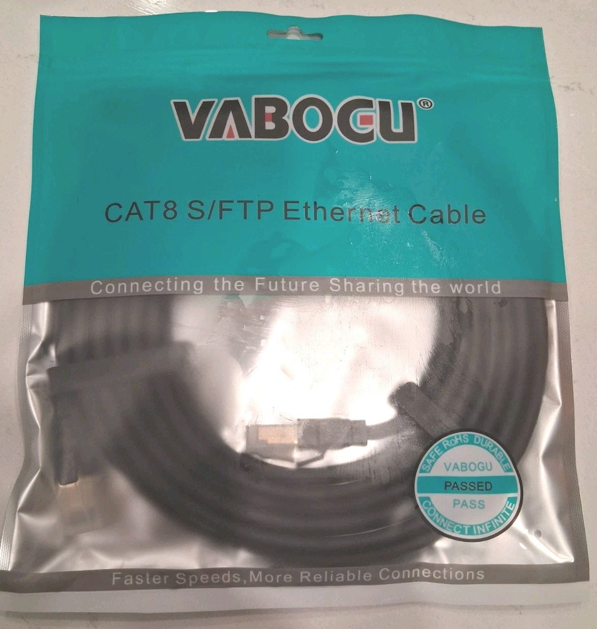 10ft Cat 8 Ethernet Cable RJ45 Super Speed 40Gbps Patch LAN Network Gold Plated