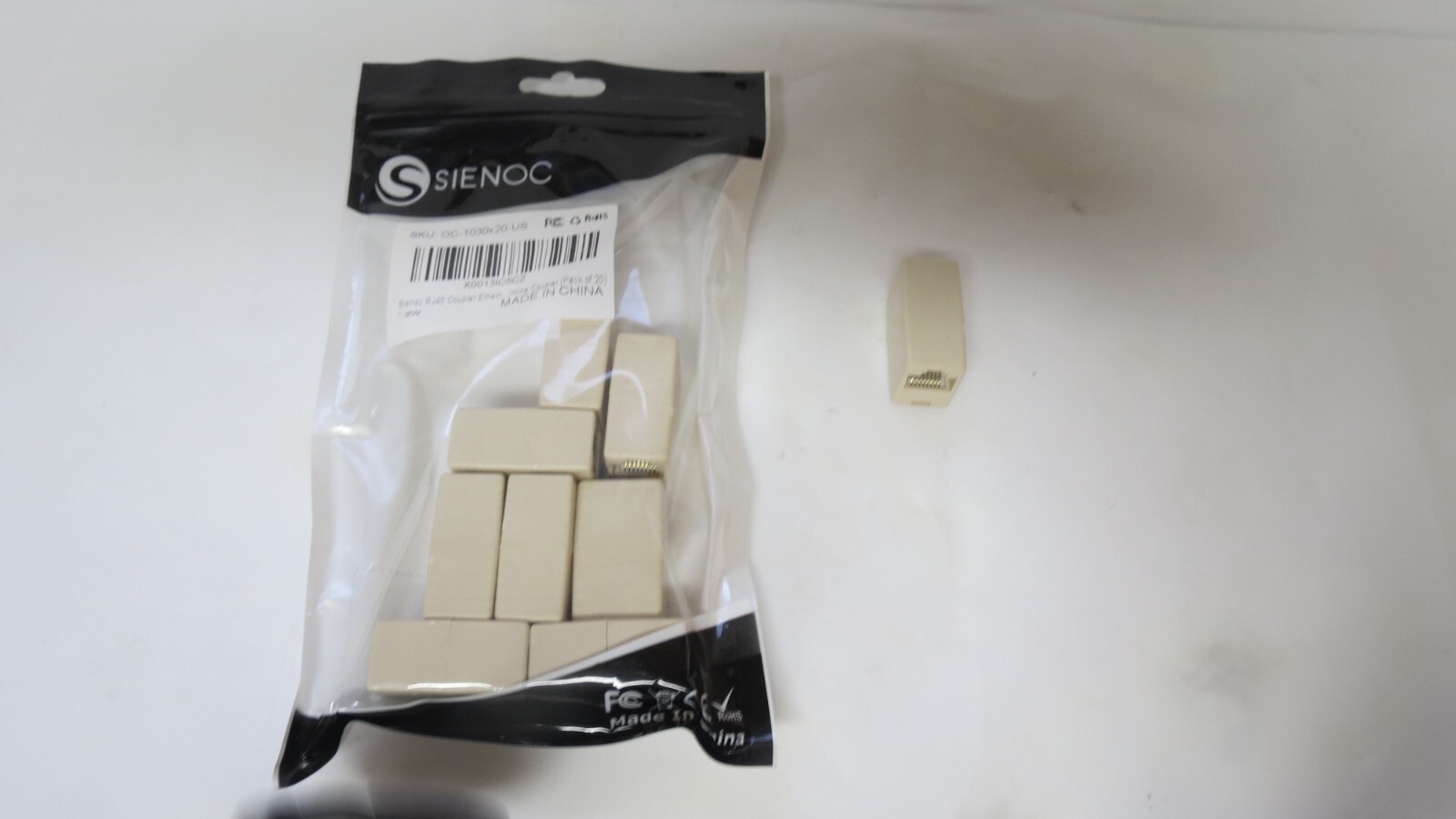 New Open Box Lot 17 Genuine Sienoc RJ-45 Coupler Ethernet OC-1030×20-US Cat 5e