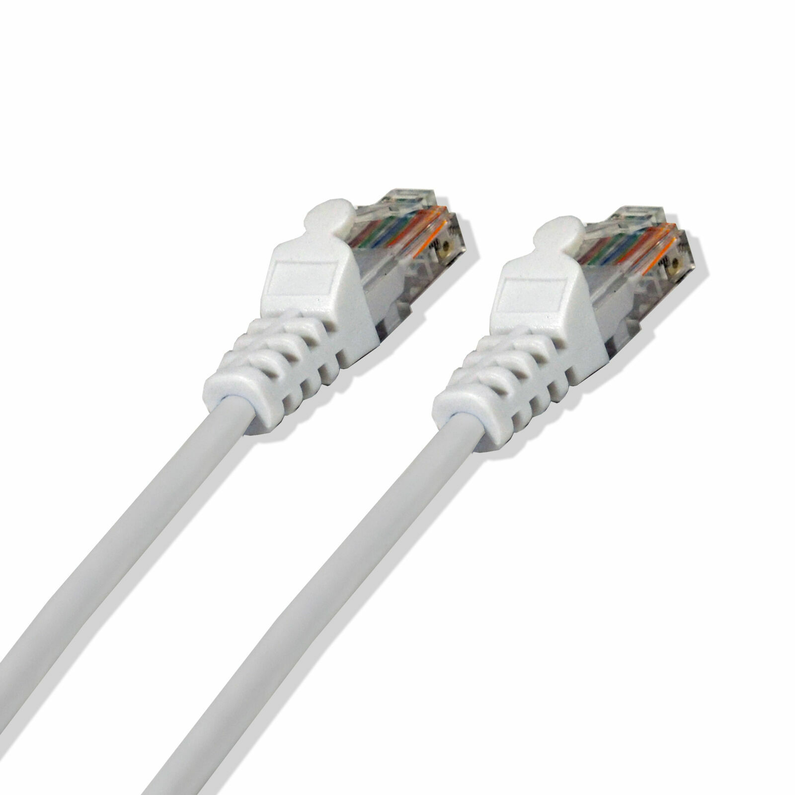 CAT5E White Ethernet Network 3′ Feet 24 AWG Patch Cable RJ45 LAN Wire (5/pack)