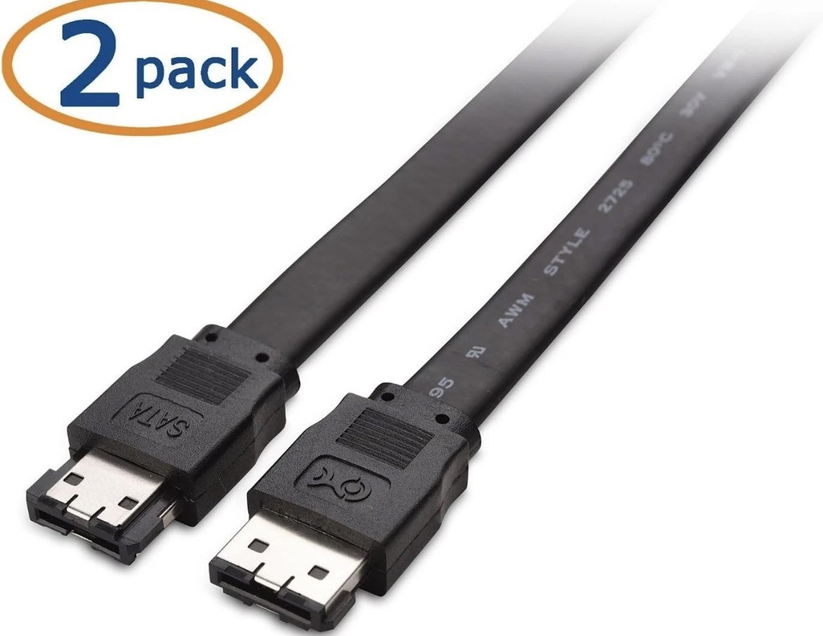 Cable Matters 2-Pack 6 Gbps Shielded eSATA Cable 6 Feet new 104013-6×2 china