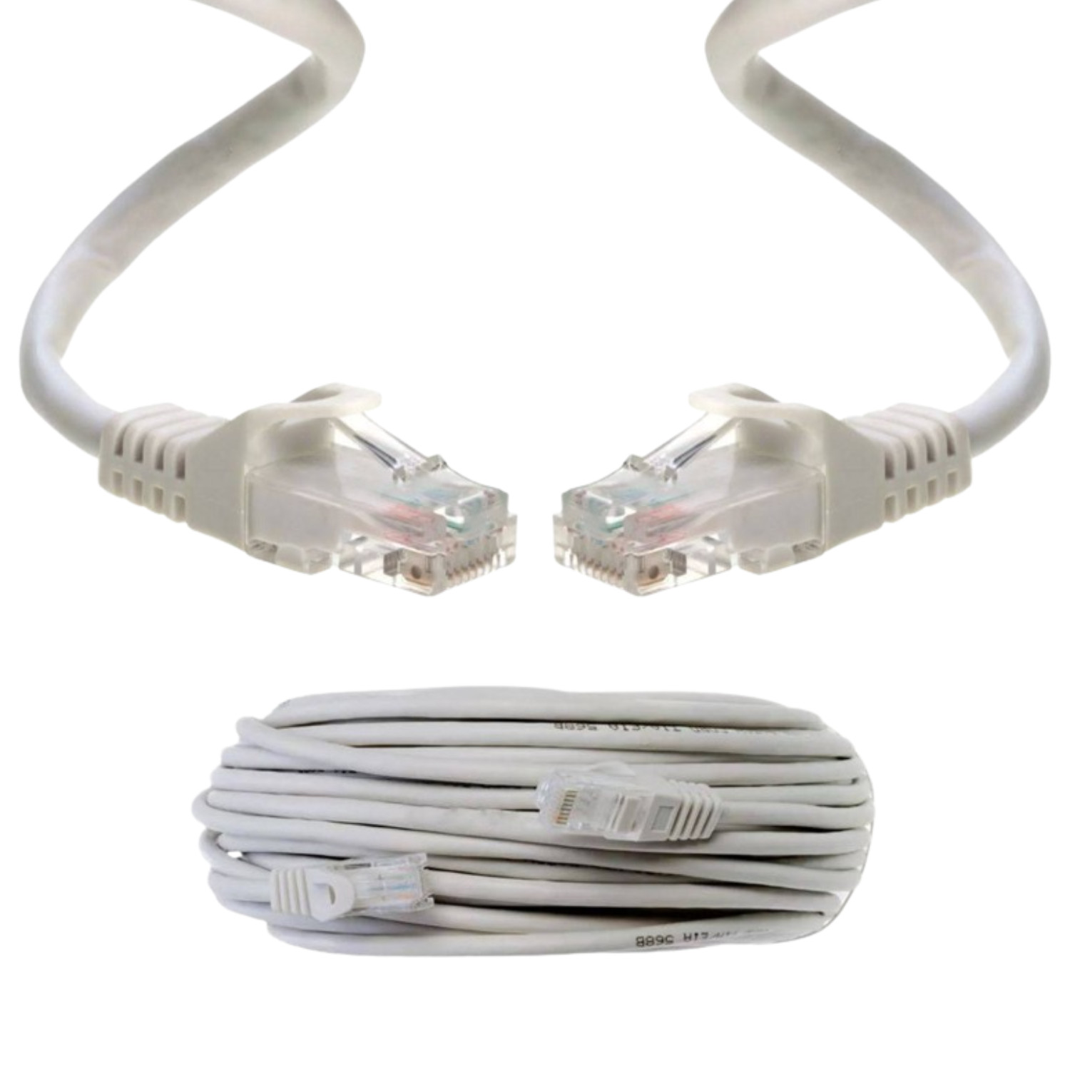CAT5 Cat5e Ethernet Network Computer Patch Cable PC XBOX, PS3, PS4 Grey lot