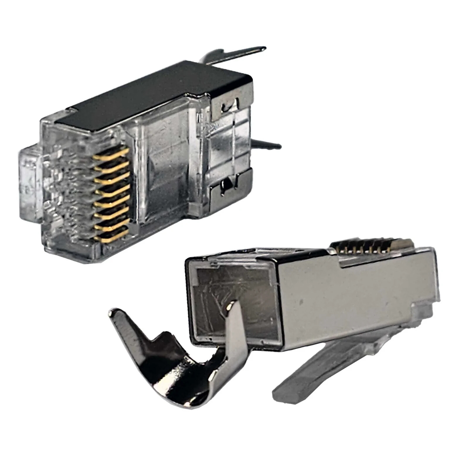 Logico CAT6/CAT6A Extra Large RJ45 8P8C Pass Through Modular Plug Shielded Conne
