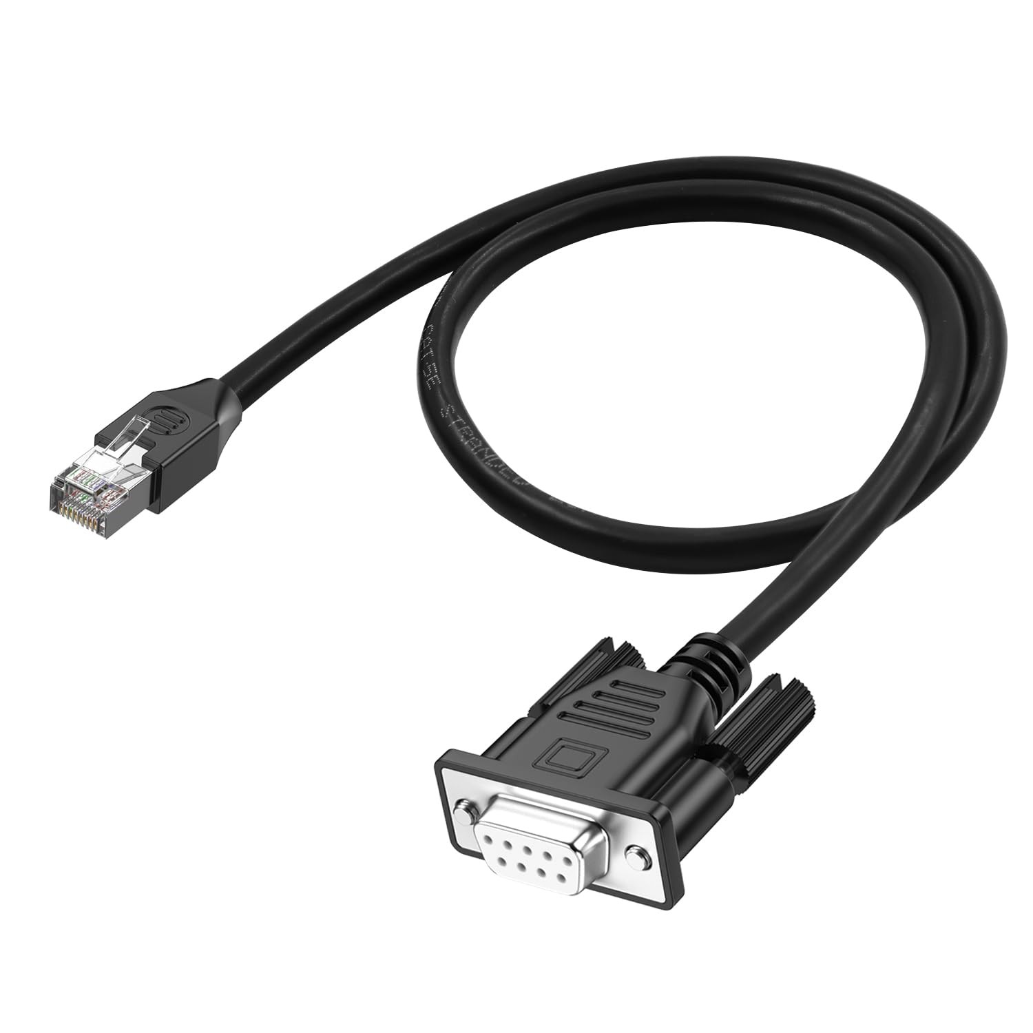 RJ45 Male to DB9 9Pin Female RS232 Serial Port Console Cable 0.5M 1.6 FT