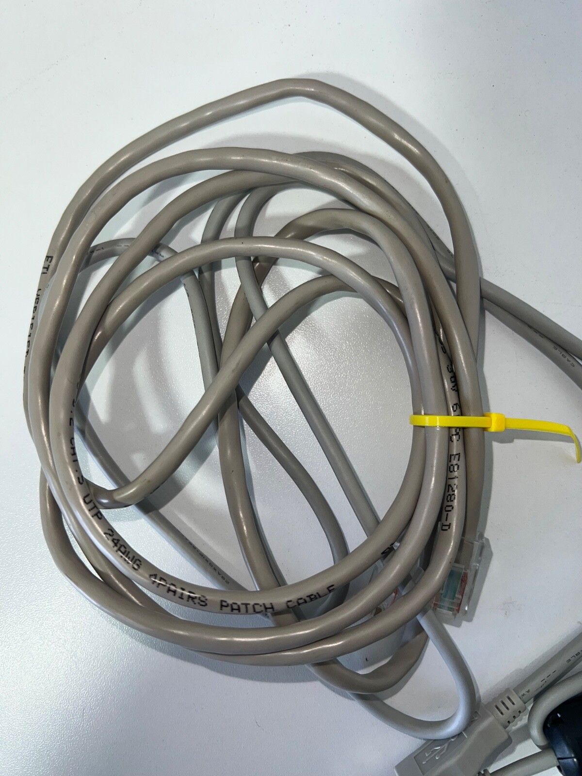 Cable Verified To TIA/EIA 568B.2 Cat 5 UTP 24AWG 4 Pairs Patch Cable