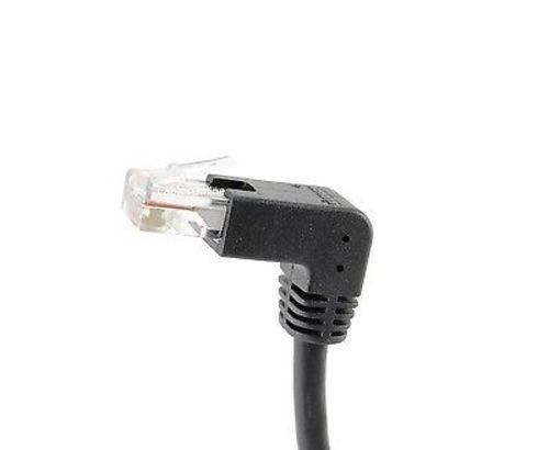 6ft CAT5e RJ45 90 Degree Up to 90 Degree Down UTP Ethernet LAN Cable, U5-006DU